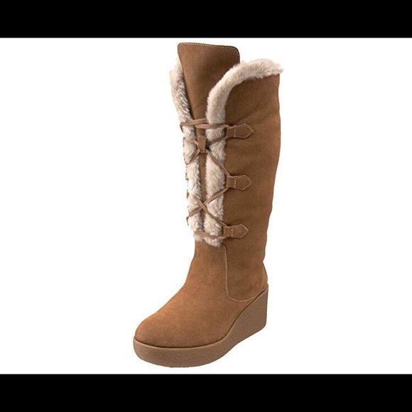 Michael Kors Shoes - NWOT Michael kors real leather platform boots
